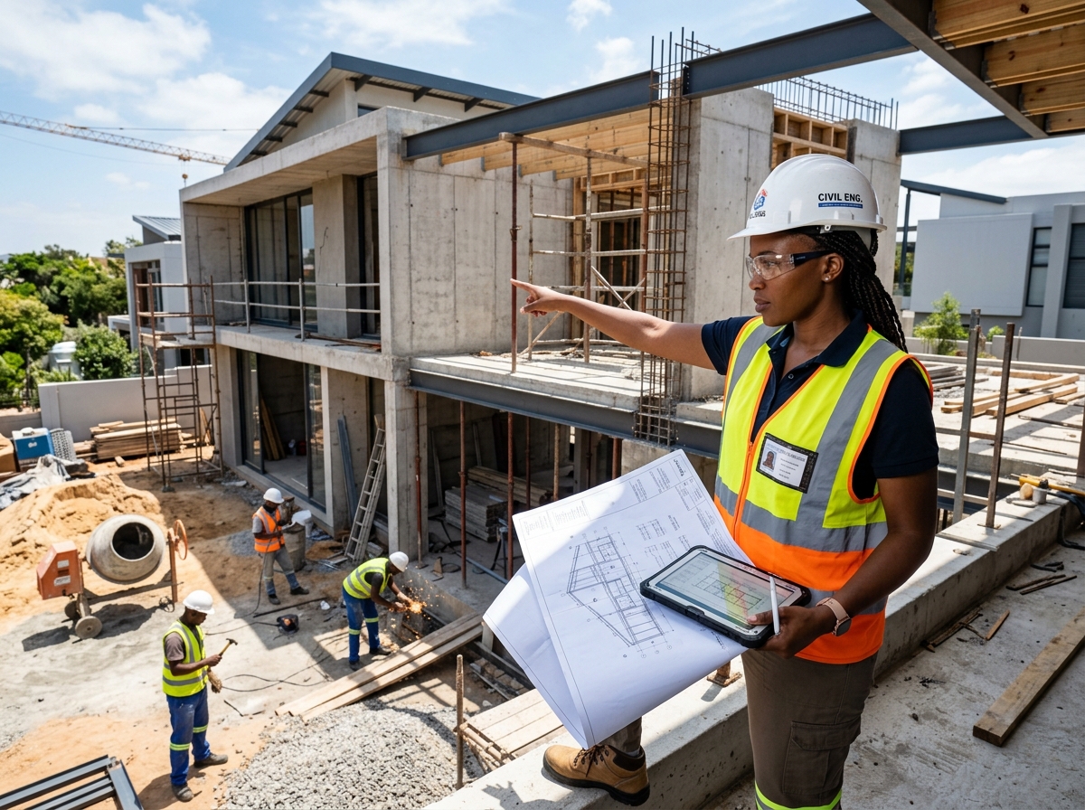 Suivi de projets de construction.